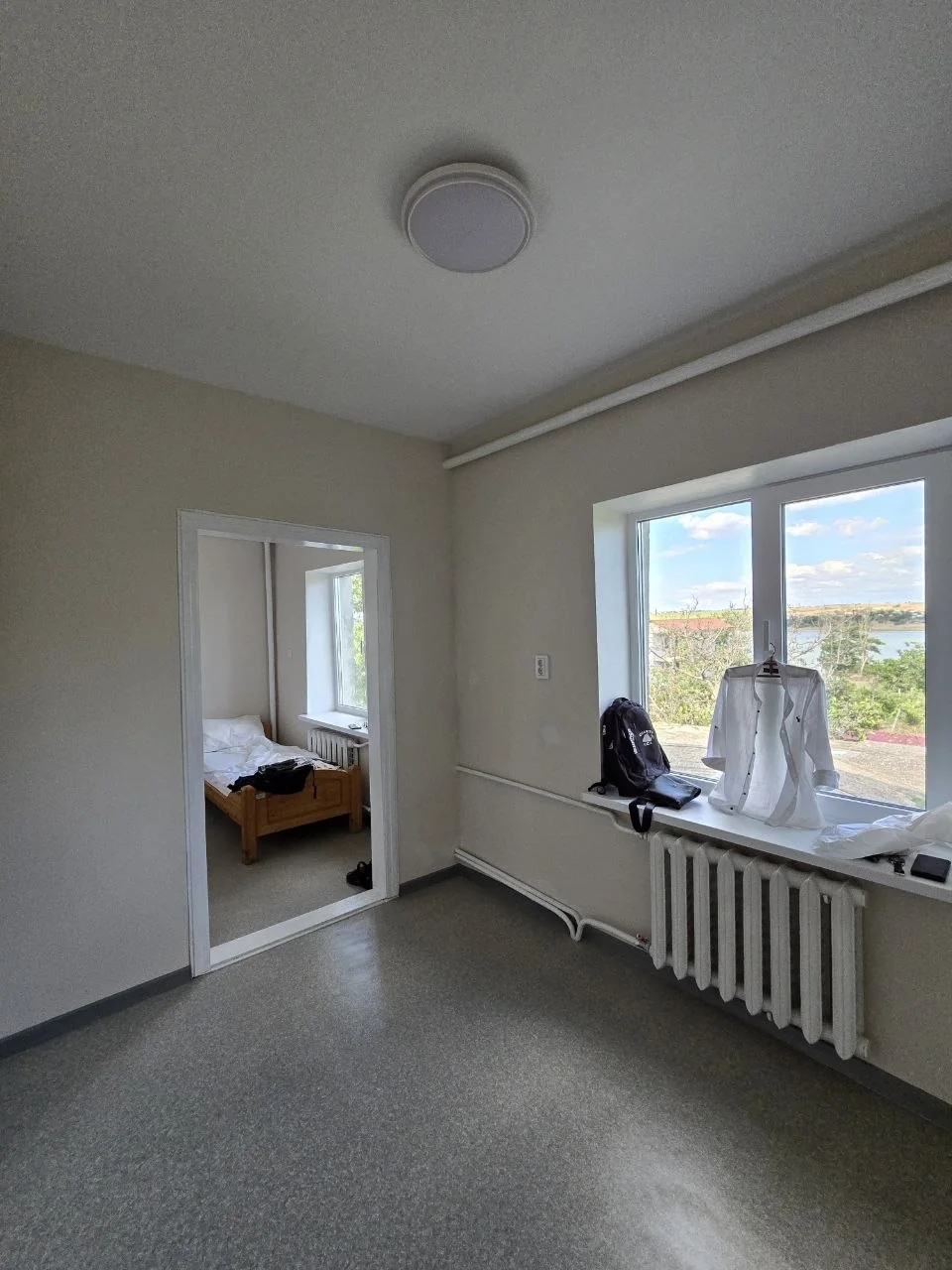 A prepared room inside the centre