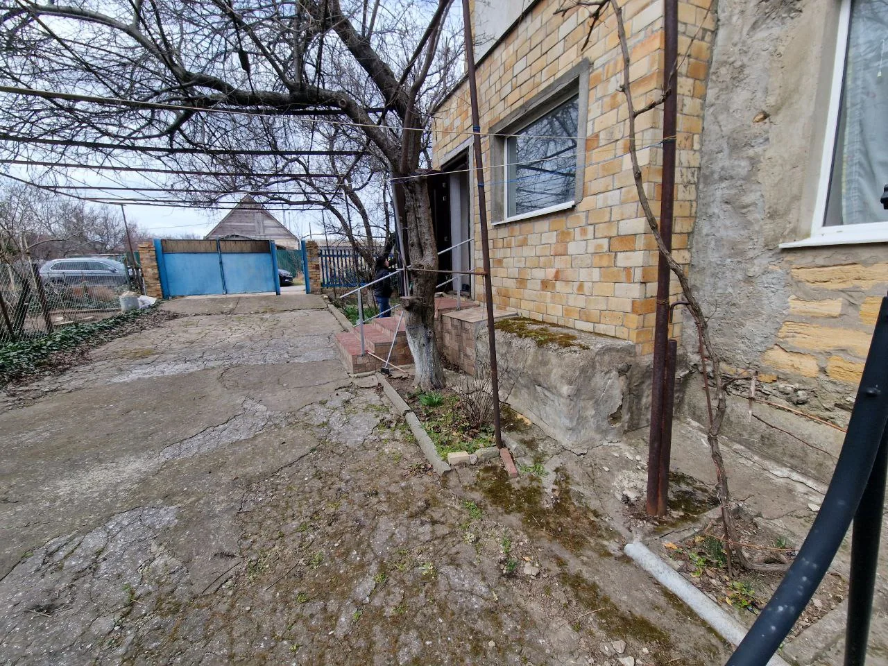 Early view of the centre building and yard in March 2025